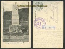 Kriegerdenkmal im Breuschtale sw-AK 1915 (d3423)