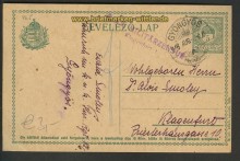 Ungarische GSK �sterr. Zensur 1916 n Klagenfurt (20605)