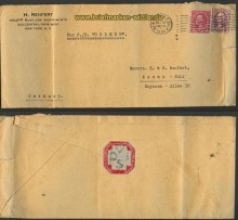 USA Mischfrankatur  Auslands-R-Brief 1934 (23710)