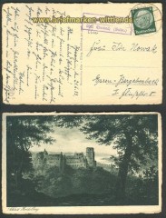 Schwanheim �ber Eberbach Landpoststempel 1933 (24219)