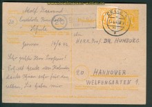 Bi-Zone Endeholz �ber Celle Landpoststempel GSK (25984)