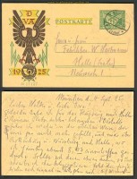 Dt. Reich GSK P 206 II b DVA gestempelt 1925  (21793)
