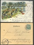 dt. Reich farb-AK Verh�tung eines Dammbruchs 190(d2605)