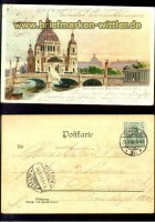 Berlin farb-AK der neue Dom v Friedrich-Br�cke (d0907)