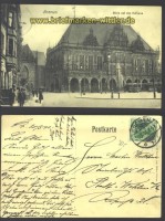 Bremen sw-AK Blick auf das Rathaus 1911 (d2406)