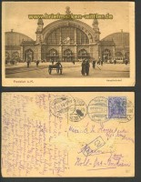 Frankfurt sw-AK Hauptbahnhof 1919 Java (d2764)
