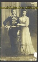 August Wilhelm + Alexandra Victoria sw-AK ungebr(d1777)
