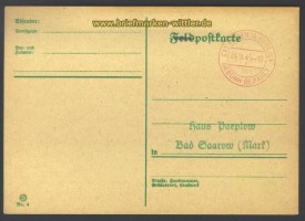 Velten bei Berlin Geb�hr-bezahlt Blankokarte  (17252)