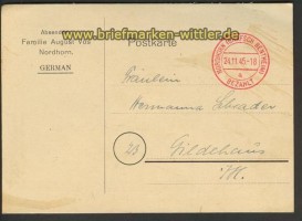 all. Besetzung Nordhorn Geb�hr bezahlt 1945 (21458)