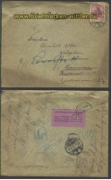 dt. Reich Mi # 85 I EF ZUR�CK NACH Aufkleber1908(14651)