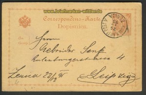 Bosnien-Herzegowina GSK P 1 Zenica 25.12.1895 (21122)
