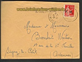 Frankreich Feldpost Mi # 7 LeVaquemestre EF (20815)