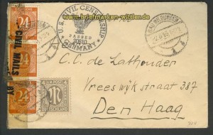 all. Besetzung Auslands-Zensur-Brief 1946 (21455)