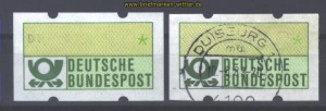 Bund ATM 1981 ohne Werteindruck ** + gestempelt (21234)