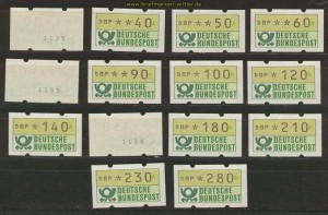 Bund ATM 1981 Gro�er Satz ** teilw. mit Nummer  (21439)