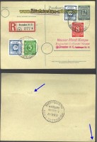 SBZ Mi # 48 A c auf R-Karte gepr. Str�h  (16282)