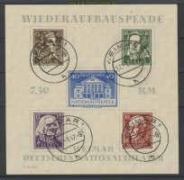 SBZ Mi # Block 3 A X gestempelt Weimarblock (20850)