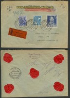 all. Bes. Wertbrief Bamberg 12.4.1948 D�sseldorf (23480)