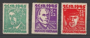 SBZ Mi #  20/22 postfrisch Opfer des Faschismus (23670)