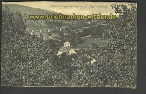 Breitenhain sw-AK Blick nach Ober-Weistritz ungebraucht (d3882)