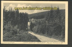 Blick nach der Zackelfall-Baude sw-AK ungebraucht (d4015)