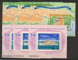 R�m�nien 3 x Bl. 176 postfrisch + 3 x Bl. 177 postfrisch  (23821)