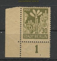SBZ Mi # 7 IV postfrisch Eichel am Stamm (23965)