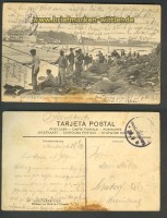 San Sebastian sw-AK Pescadores sobre el Urumea 1914 (a0787)