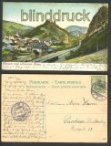 Altenahr und schwarzes Kreus farb-AK Bahnhof 1905 (d4208)