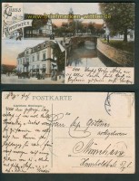 Appenweier farb-AK Gruss aus ... Bahnhof-Hotel (d4678)