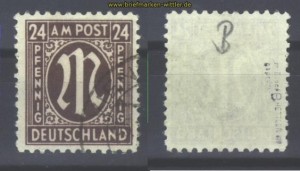 Bi-Zone Mi #  27 B gestempelt gepr�ft Hettler (16310)