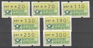 Bund ATM 1981 kleiner Satz komplett postfrisch (21195)