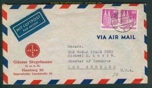Bi-Zone Mi # 90 wg MeF (2) Auslands-Bi-Zone Mi # 9 MeF (3) Auslands-Zensur-Brief Goslar 1946 (25824)
