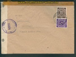 all. Besetz. Gemeinschaftsausgaben Zensurbrief G�ttingen 1946 (26153)
