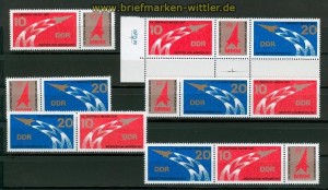 DDR Mi # 2268/69 Zusammendrucke WZd 349/54 postfrisch (26424)