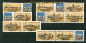 DDR Mi # 2343/44 Zusammendrucke WZd 370/75 postfrisch (26429)