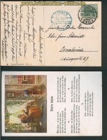dt. Reich farb-AK Lingen Zensur 1915 Mutter daheim (26890)