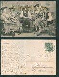 Fritz Stosnach�s Oberbayr. Zithermusik- + Tanzensemble sw-AK 1909 (d5189)
