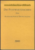 Bund Jahrbuch 2003 kplt mit allen ** Marken (jbbu2003)