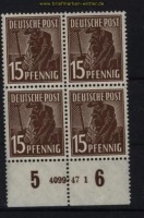 all. Besetzung Mi # 948 postfrischer 4er-Block mit HAN 4099.47 1 (29145)