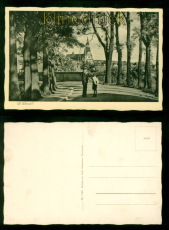 St. Wendel sw-AK Strasse mit Kirche ungebraucht (d10367)