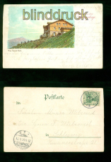 Riesengebirge sw-AK Gruss aus .... Prinz Heinrich-Baude Havetoft 1907 (d10345)