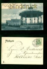 Hamburg Altona sw-AK Musik-Pavillon und Rathaus 1905 nach Kollmar (d10350)
