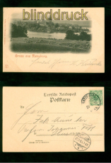 Ratzeburg sw-AK Gruss aus .... Gesamtansicht 1900 nach Husum (d10354)