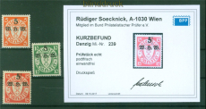 Danzig Mi # 237/39 postfrisch WHW Winterhilfswerk 1934 KB Soecknick BPP (58081)