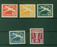 Danzig Mi # 251/55 postfrisch Flugpostmarken 1935 (58085)