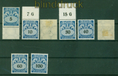 Danzig Porto Mi # P 30/37 postfrisch/ungebraucht groes Staatswappen (58097)