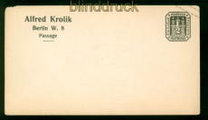 Hamburg GSU U 1 ungebraucht 1/2 Schilling schwarz mit Zudruck Berlin (57371)