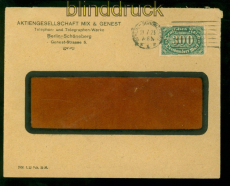 dt. Reich Mi # 249 I EF Fernbrief Plattenfehler (57814)