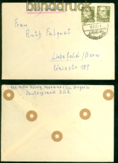 SBZ MI # 221 (2) MeF auf Auslandsbrief Meerane SSt. 1952 nach Bern (58441)